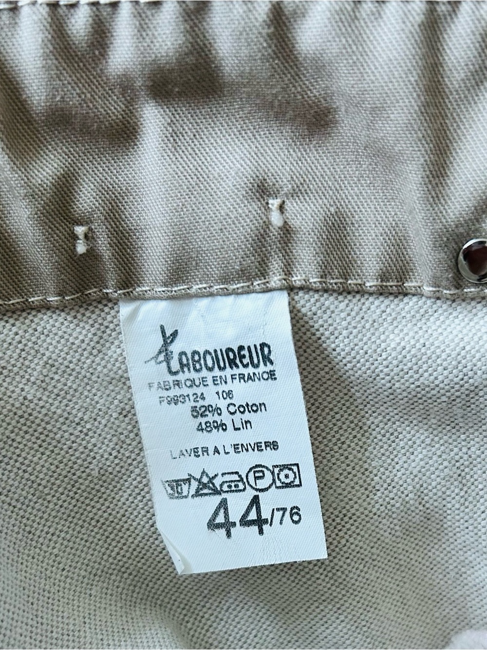 Le Laboureur Barrel Pants, Unisex, Men’s 34/30, Women’s 12 - Picture 16 of 16